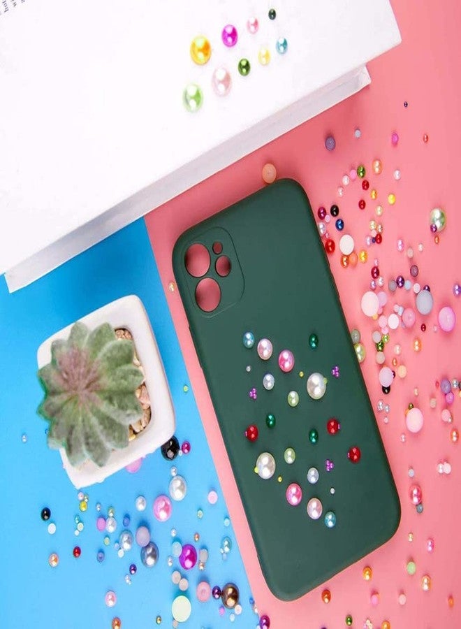 DIY Crafts 900 Pcs, Multi, Mixed Colours Sizes Half Pearl Bead Flat Back Plastic Beads for DIY Craft, Nail, Decor, Scrapbooking DIY Decor Home P(900 Pcs, Multi) - Image 4